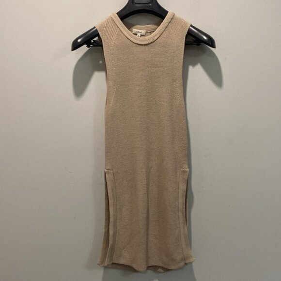 Aritzia Wilfred Palmier Tan Sleeveless Knit Tunic - Picture 11 of 12